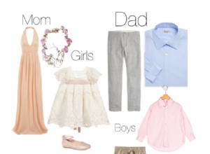 ¡11 razones para enviar una guía de estilo sobre conjuntos coordinados para fotos familiares! 