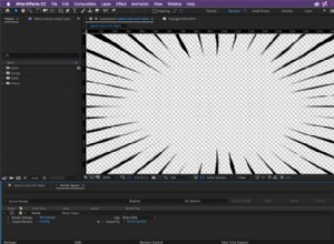 Esportazione di video con un canale alfa per la trasparenza in After Effects 