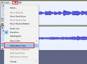 Come convertire mono in stereo in Audacity?