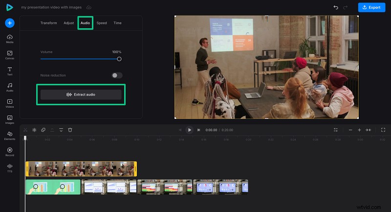 Voeg naadloos afbeeldingen toe aan video s - behoud originele audio | Clideo 