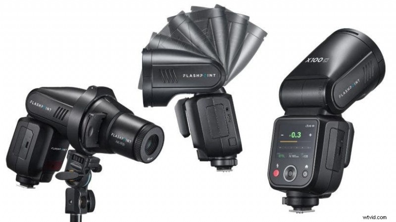 Flashpoint X100 R2:Krachtige TTL-flitser op de camera voor fotografen 