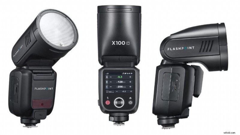 Flashpoint X100 R2:Krachtige TTL-flitser op de camera voor fotografen 