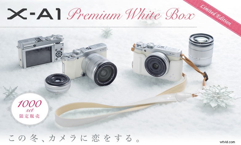 Limited Edition witte Fujifilm X-A1-camera uitgebracht in Japan