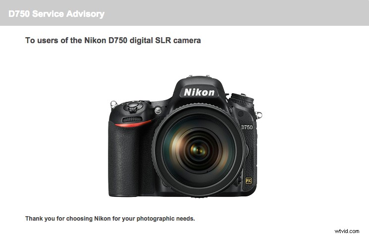 Nikon D750 Flare-probleem:officieel serviceadvies en reparatiedetails 