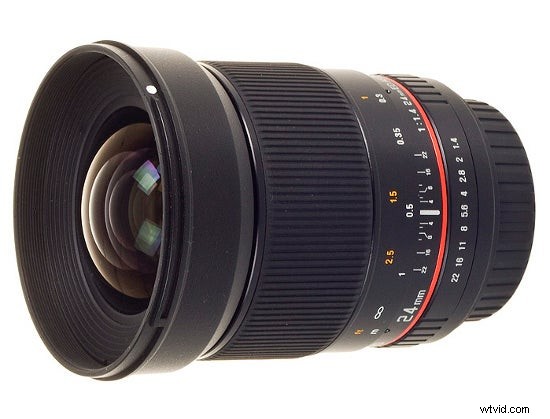 Samyang/Rokinon 24 mm f/1.4 lens met handmatige focus:nieuwe release en specificaties 