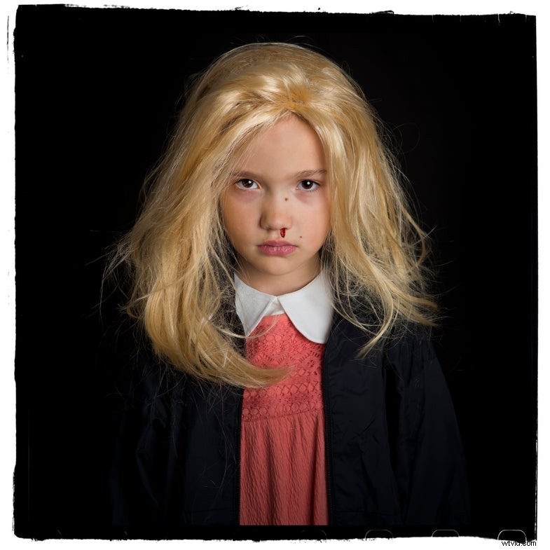 Halloween-portretten:fotograaf legt kinderen vast in creatieve kostuums 