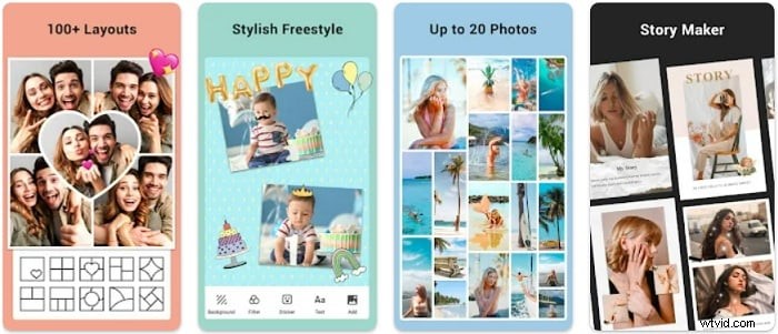 Top 8 fotocollage-apps voor iOS en Android - 2024 