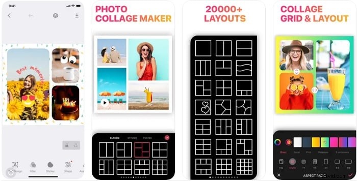 Top 8 fotocollage-apps voor iOS en Android - 2024 