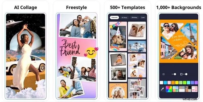 Top 8 fotocollage-apps voor iOS en Android - 2024 