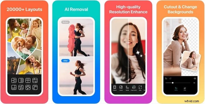 Top 8 fotocollage-apps voor iOS en Android - 2024 