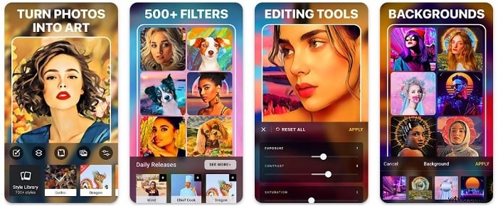 Top 8 grappige foto-editor-apps voor iOS en Android - 2024 