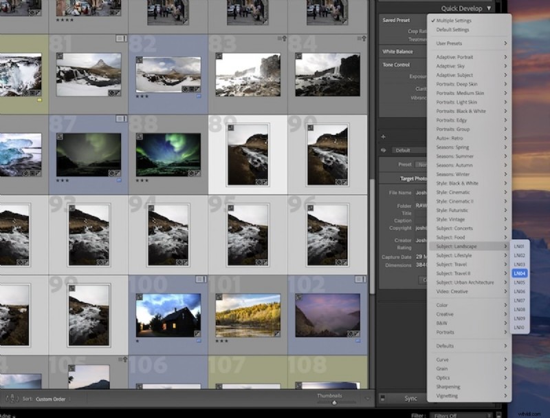 Een voorinstelling opslaan in Lightroom:een snellere workflow voor professionele fotografen 