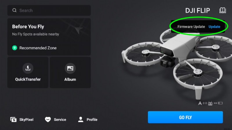 DJI Flip Firmware-update en FlySafe-databasegids:stap voor stap met video 