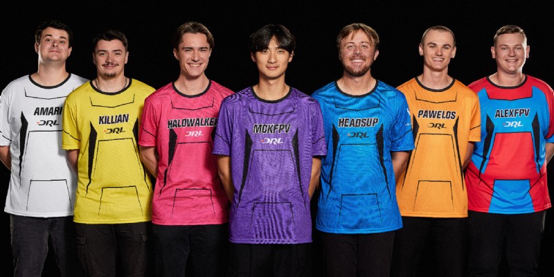 DRL Miami Invitational 2025:line-up van top drone-racepiloten 