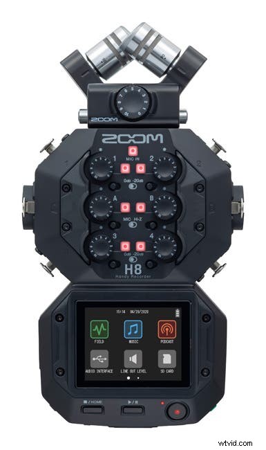 Zoom H8 Handy Recorder:12 sporen opnemen, app-aangedreven touchscreen en meer 