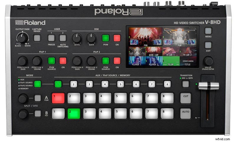 Roland V-8HD:alles-in-één HD-videoswitcher voor live-evenementen 