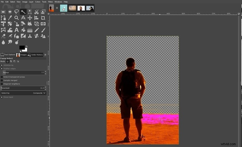 Transparante achtergronden in GIMP:een beginnershandleiding 