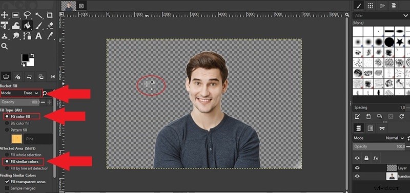 Transparante achtergronden in GIMP:een beginnershandleiding 