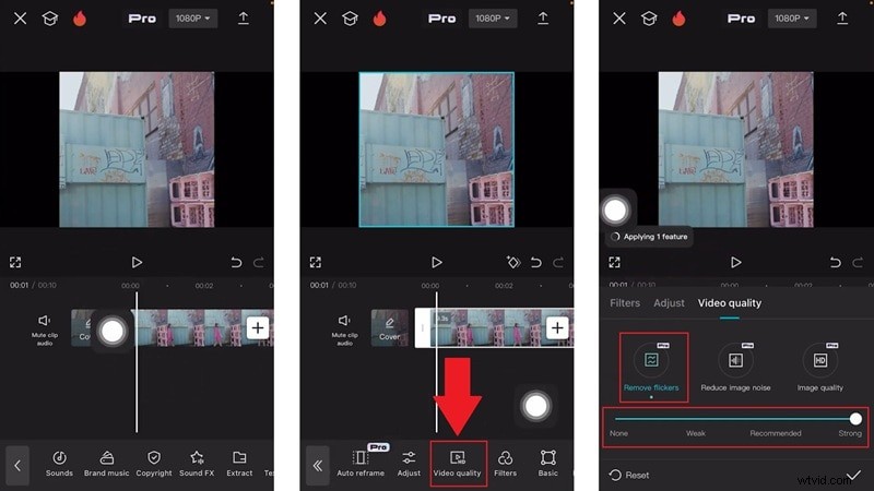Elimineer videoflikkering in CapCut:stapsgewijze handleiding voor mobiel en desktop 