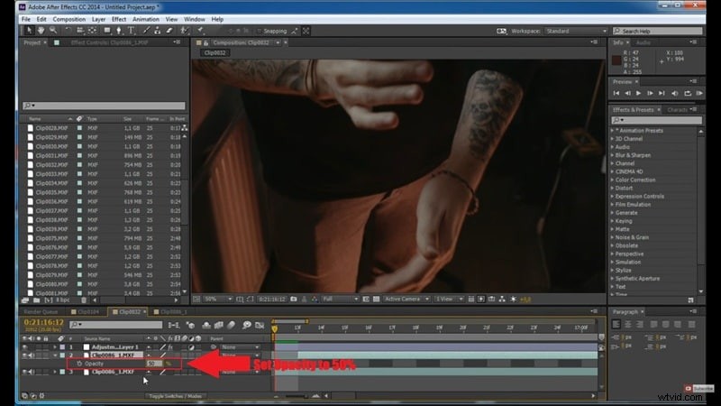 Flikkering verwijderen in After Effects:een beginnersvriendelijke handleiding 