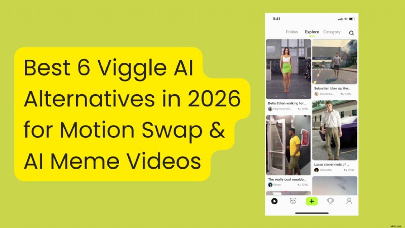 Top 6 AI-videomemegeneratoren zoals Viggle AI (2026) – functies, prijzen en platforms vergeleken 