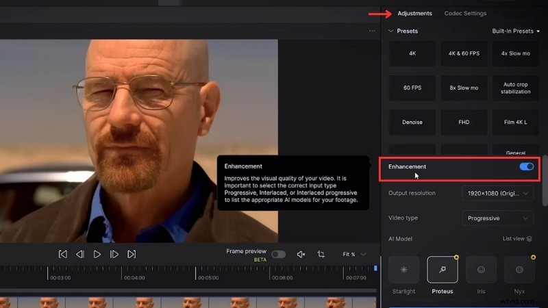 Topaz Video Enhancer AI:videokwaliteit opschalen en herstellen | Handleiding en workflow