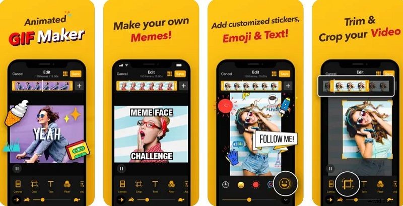 Beste GIF-apps voor iPhone en iPad:creëren, bewerken en delen - 2024 