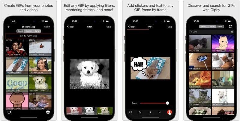 Beste GIF-apps voor iPhone en iPad:creëren, bewerken en delen - 2024 
