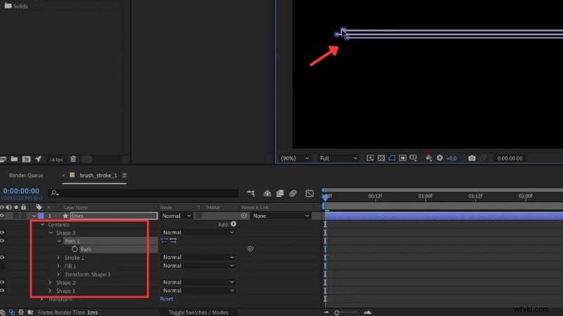 Animeer lijnstreken in After Effects:een uitgebreide gids 