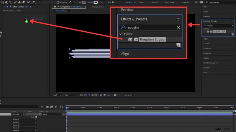 Animeer lijnstreken in After Effects:een uitgebreide gids 