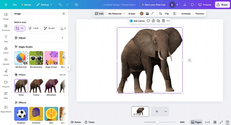 Canva:voeg een witte omtrek toe aan afbeeldingen - eenvoudige stapsgewijze handleiding 