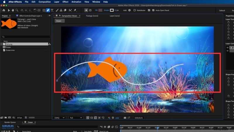 Smooth Path-animatie in After Effects:een stapsgewijze handleiding 