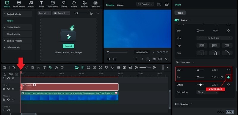 After Effects:maak stippellijnen en stippellijnen - een beginnershandleiding