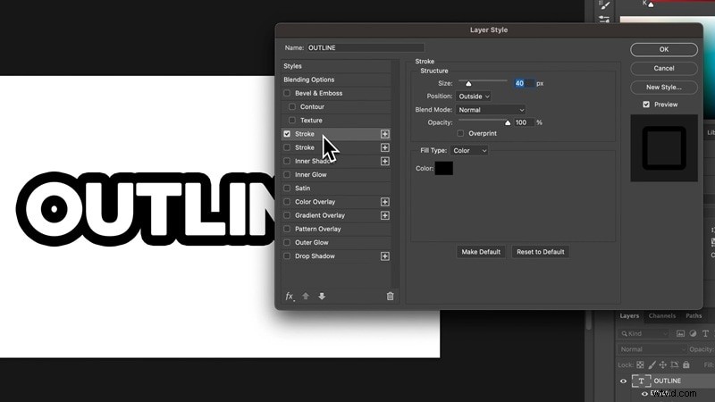 Photoshop:tekstcontouren toevoegen - een beginnershandleiding voor verbeterde typografie 