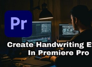 Animazione della scrittura a mano Premiere Pro:una guida per principianti 