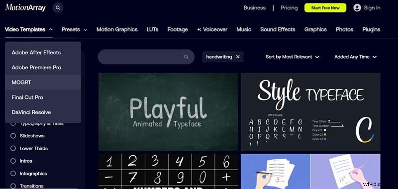 Premiere Pro handschriftanimatie:een beginnershandleiding 