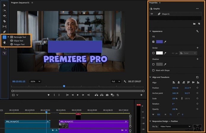 Premiere Pro:vormen en rechthoeken toevoegen - een beginnershandleiding 