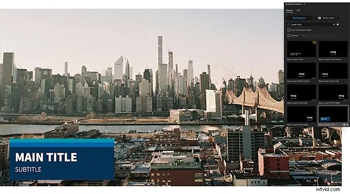 Premiere Pro Lower Thirds:sjablonen, maatwerk en best practices 