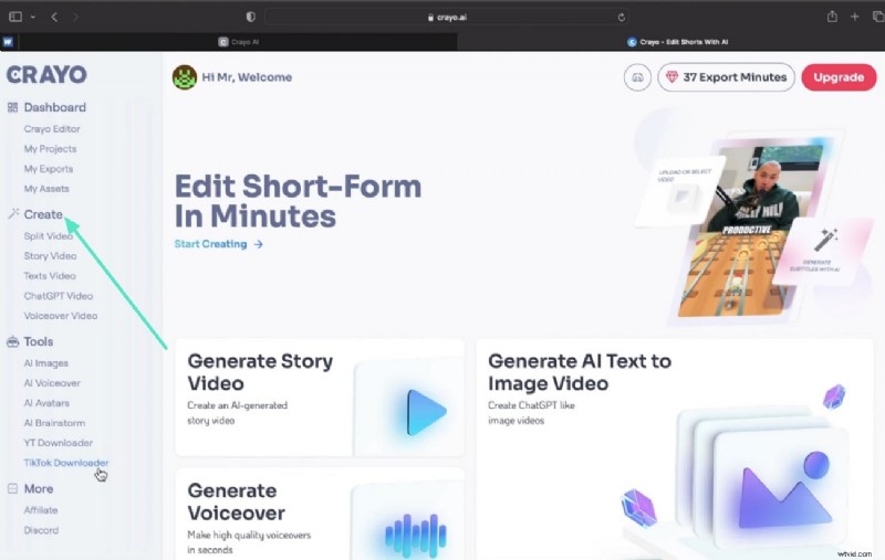 Crayo AI Video Editor Review:functies, prestaties en alternatieven 