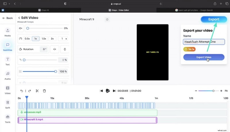 Crayo AI Video Editor Review:functies, prestaties en alternatieven 