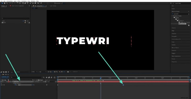 Tekstanimatie beheersen in Adobe After Effects:essentiële vaardigheden 