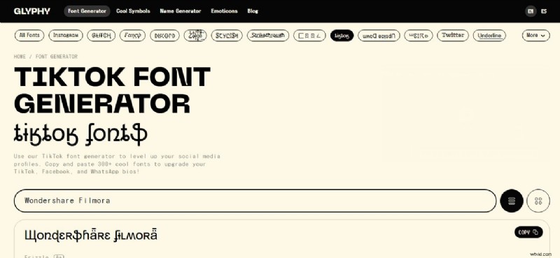 Top 10 TikTok-lettertypegeneratoren:pas uw profiel en bijschriften aan 