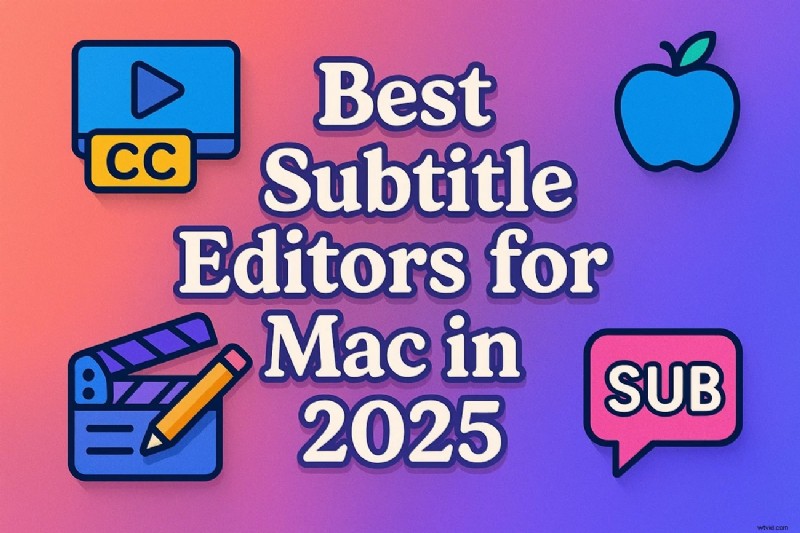 Top 5 ondertiteleditors voor Mac:verbeter uw video-inhoud in 2026 