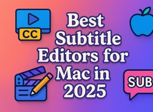 Topp 5 undertextredigerare för Mac:Förbättra ditt videoinnehåll 2026 