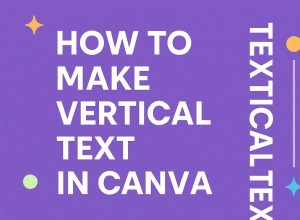 Crea splendidi testi verticali in Canva:una guida passo passo 