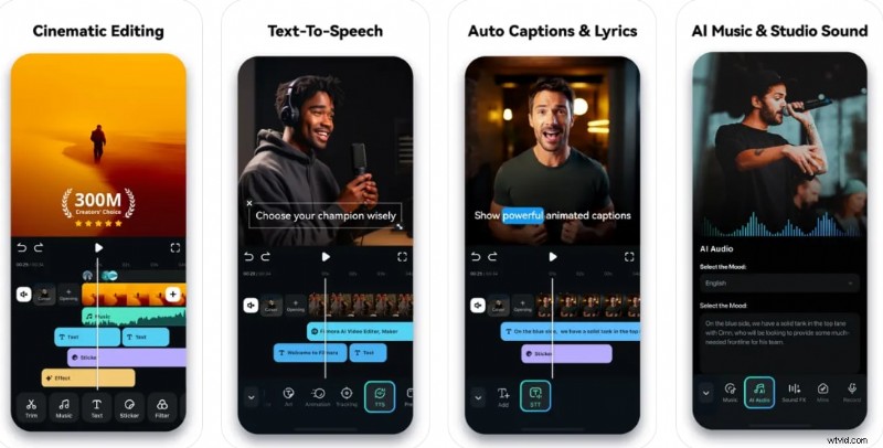 Top 7 Lyric Video Maker-apps voor iOS en Android - 2024 
