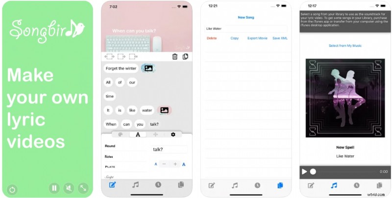 Top 7 Lyric Video Maker-apps voor iOS en Android - 2024 