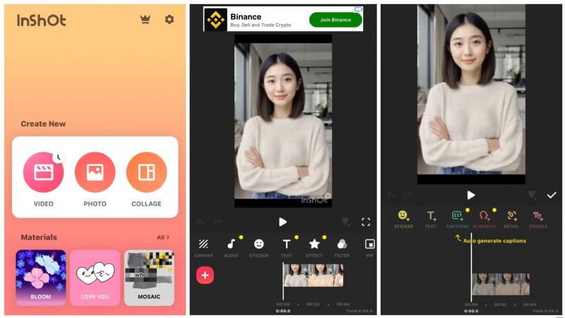 InShot automatische ondertiteling:een complete gids voor het toevoegen van ondertitels (2024) 