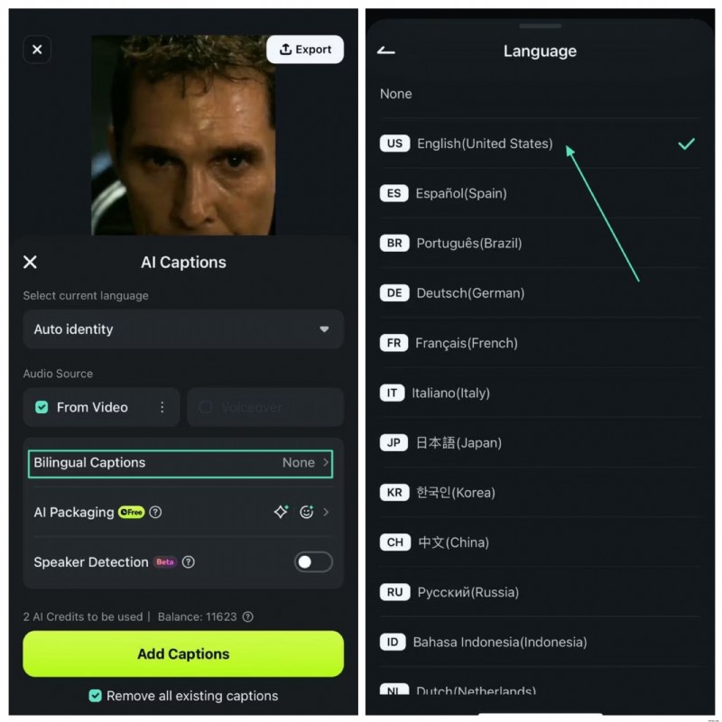 InShot automatische ondertiteling:een complete gids voor het toevoegen van ondertitels (2024) 
