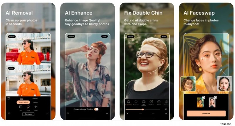 Beste Remini-alternatieven:verbeter foto s en video s op iPhone en Android 